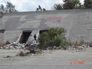 Aqueduct levee doors in TJ River