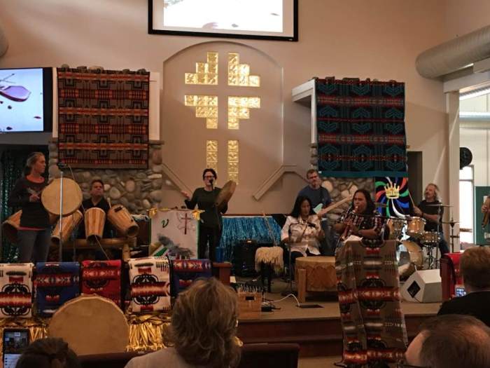 Carol and team at the Muckleshoot Reservation conference. 